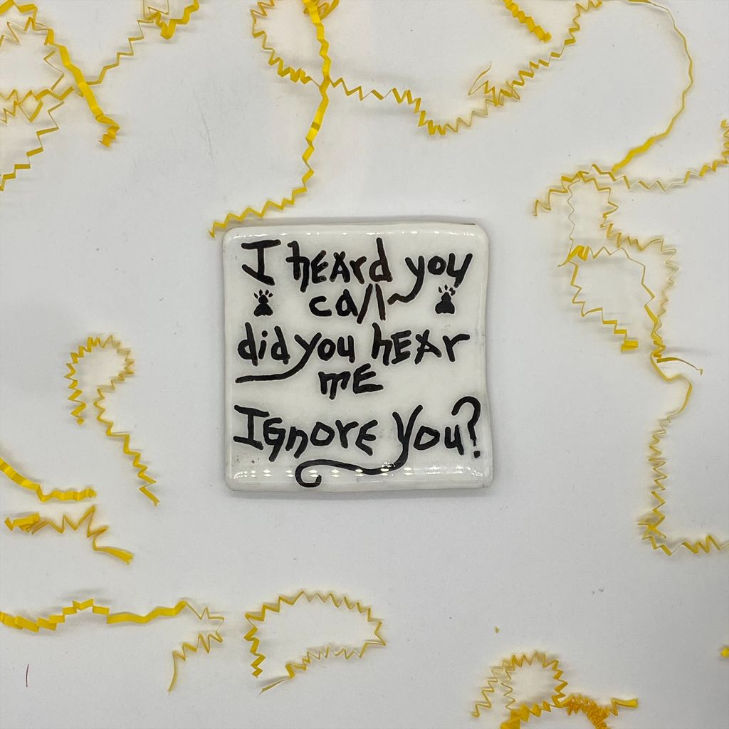 The Hairball Collection - "I heard you call did you hear me ignore you?"