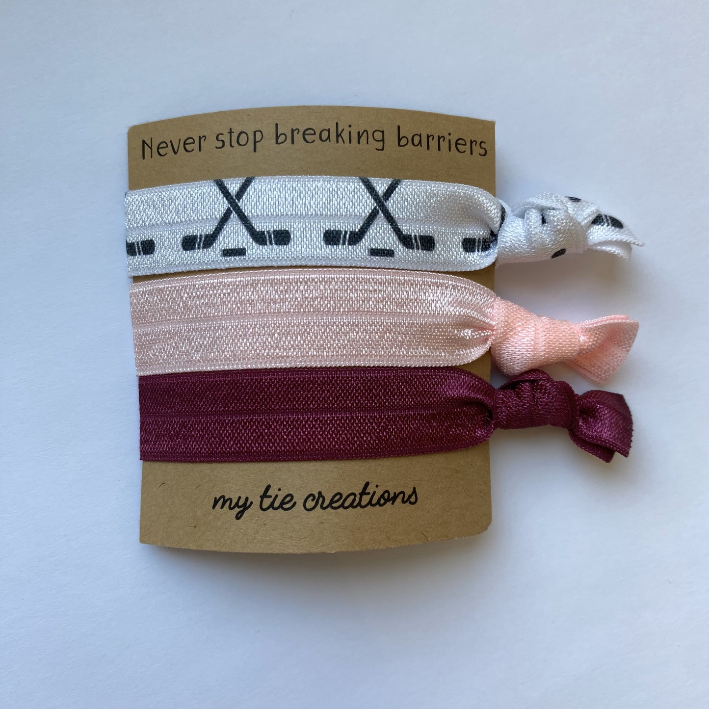 My Tie Creations - Hockey Hair Ties