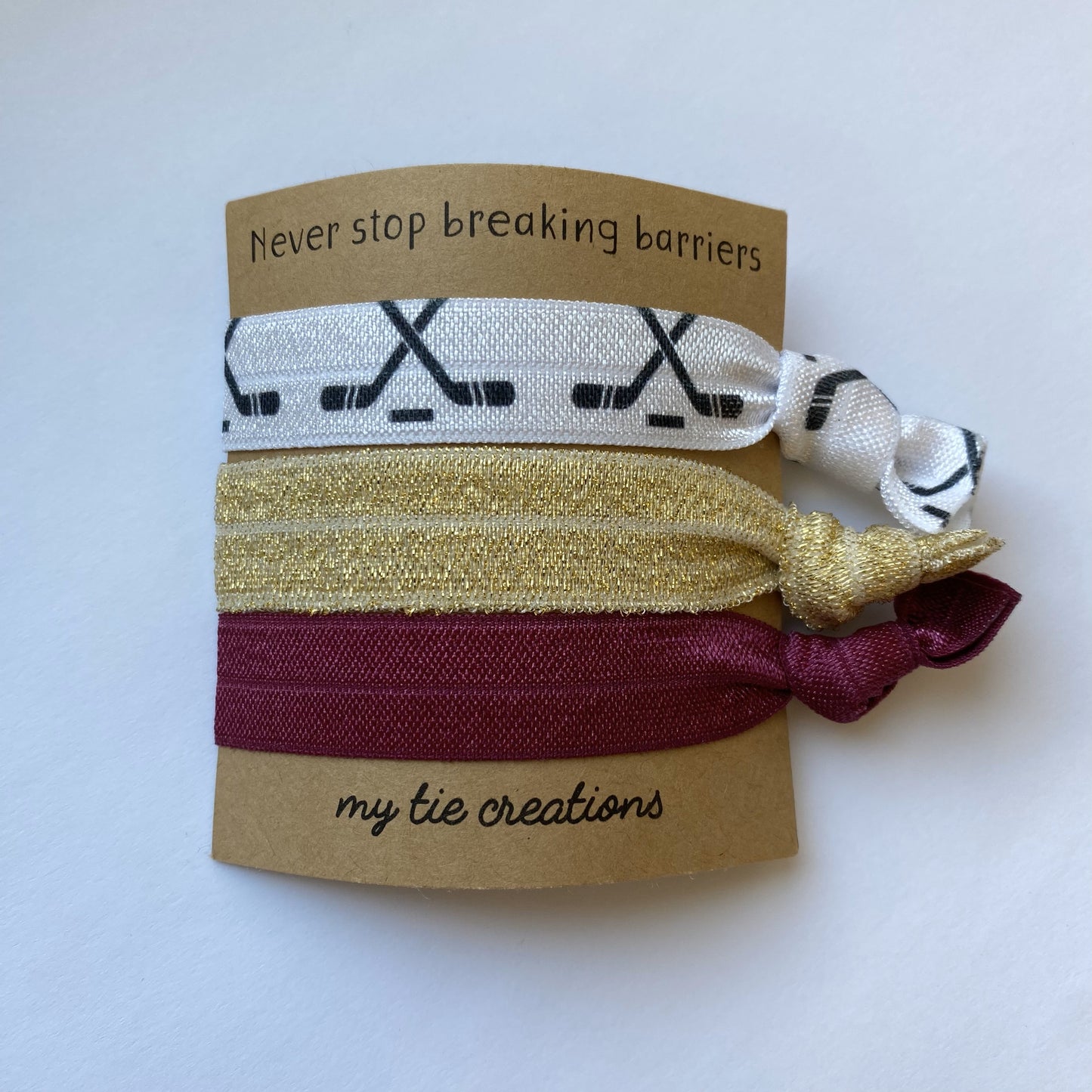 My Tie Creations - Hockey Hair Ties