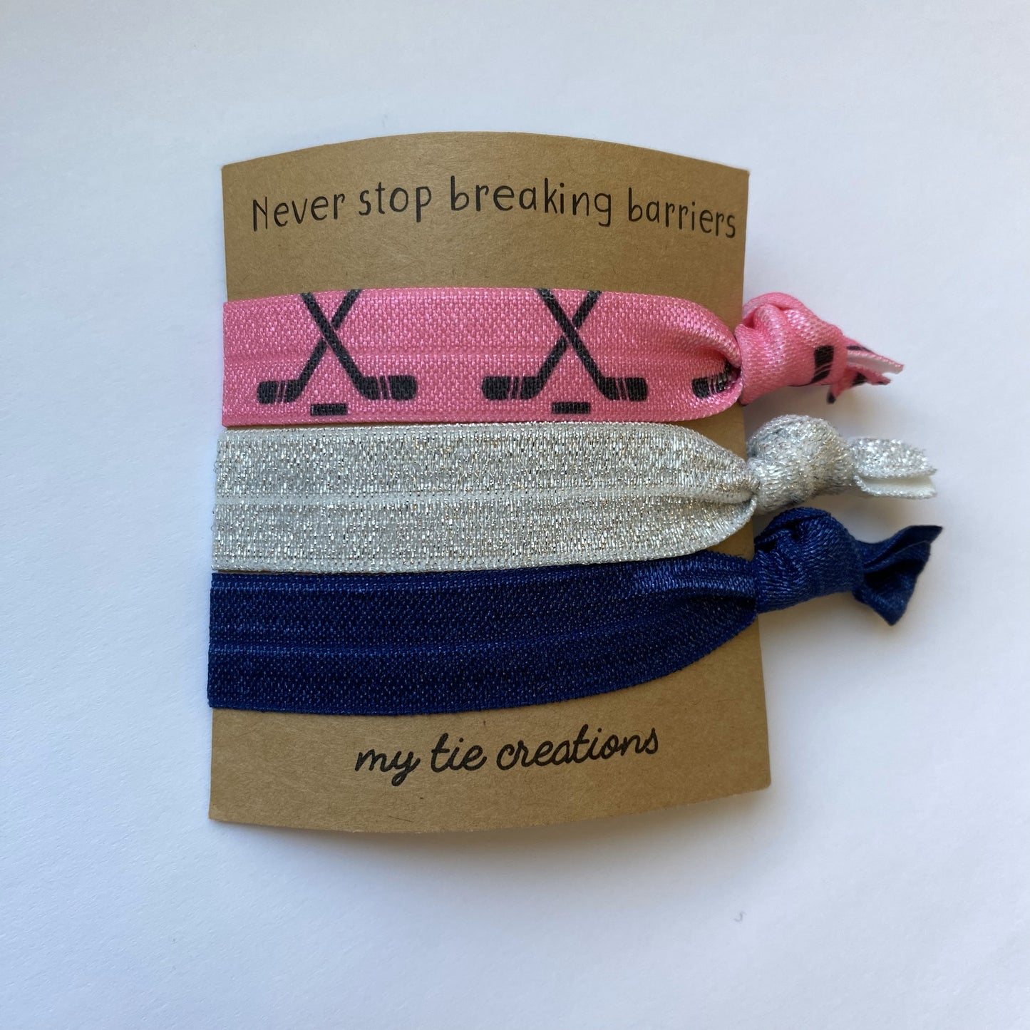 My Tie Creations - Hockey Hair Ties