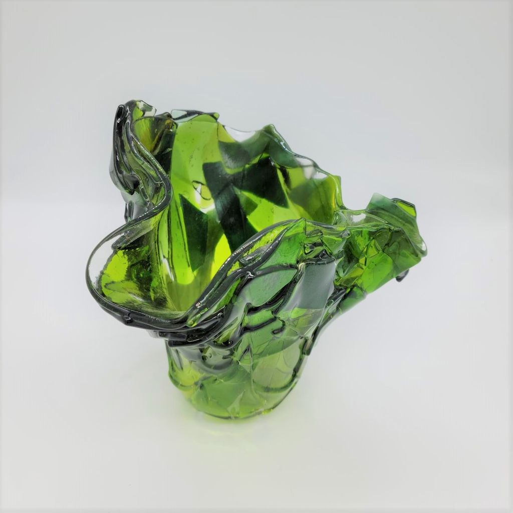 Green Glass Vase