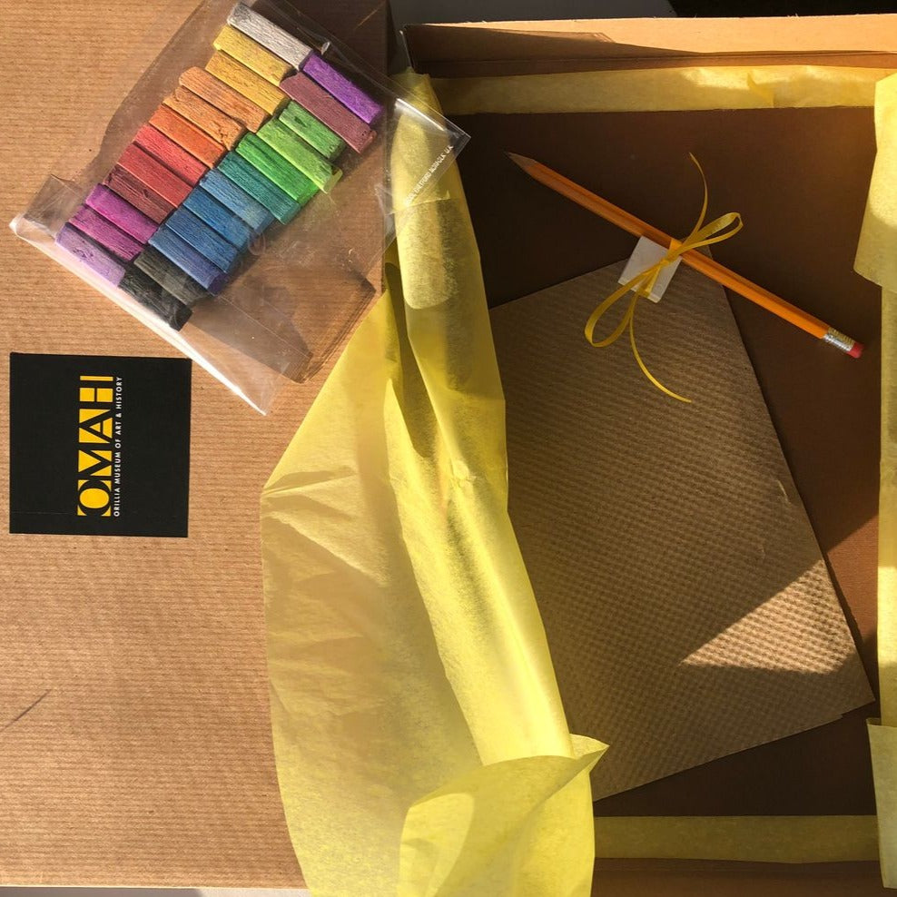 OMAH From Home:  Chalk Pastel Portraiture Inspired by Shilling & Matisse