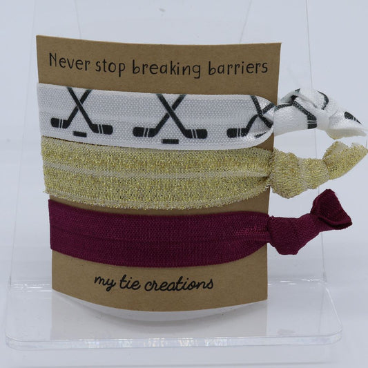 My Tie Creations - Hockey Hair Ties