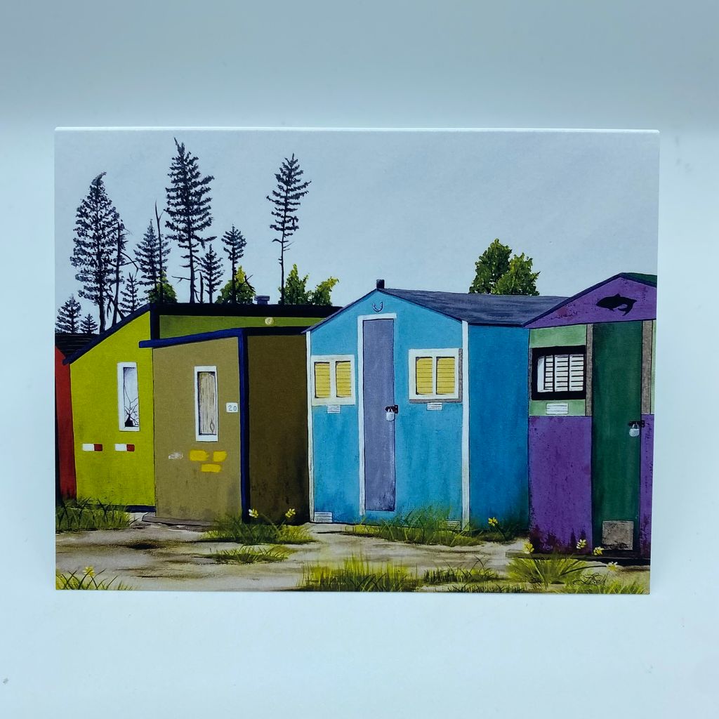 "On the Water" Series - Fishing Huts Parked for the Summer