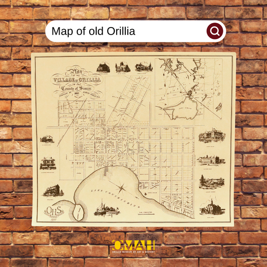1867 Village of Orillia Map