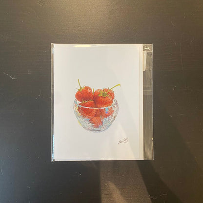 Strawberries in a Crystal Bowl