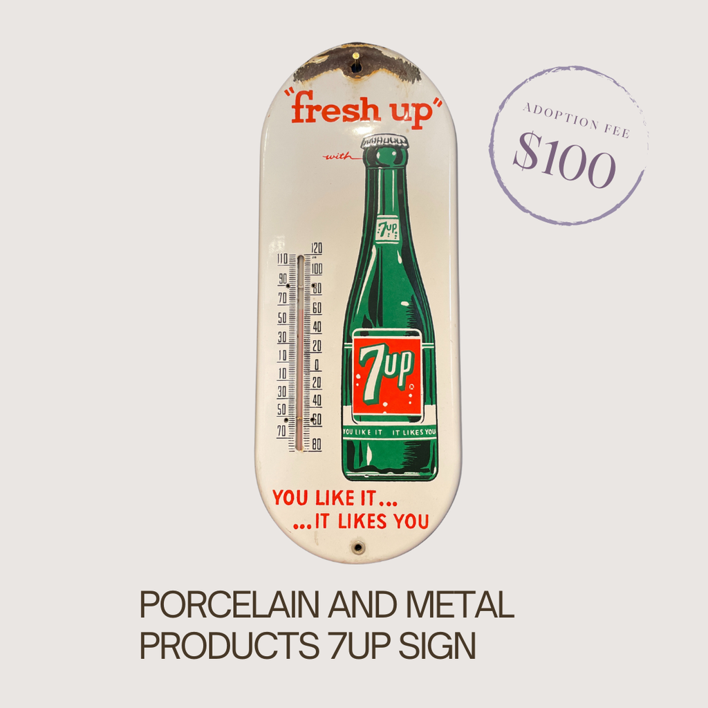 PORCELAIN AND METAL PRODUCTS 7UP SIGN
