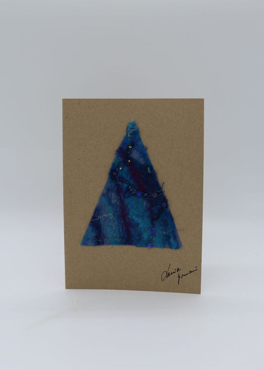 Mixed Media Tree on brown card