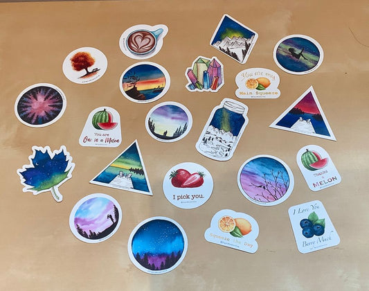Watercolour Stickers